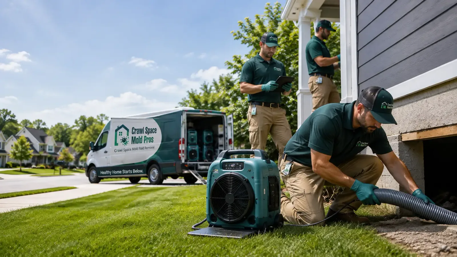 Crawl Space Mold Removal in Aniwa, WI